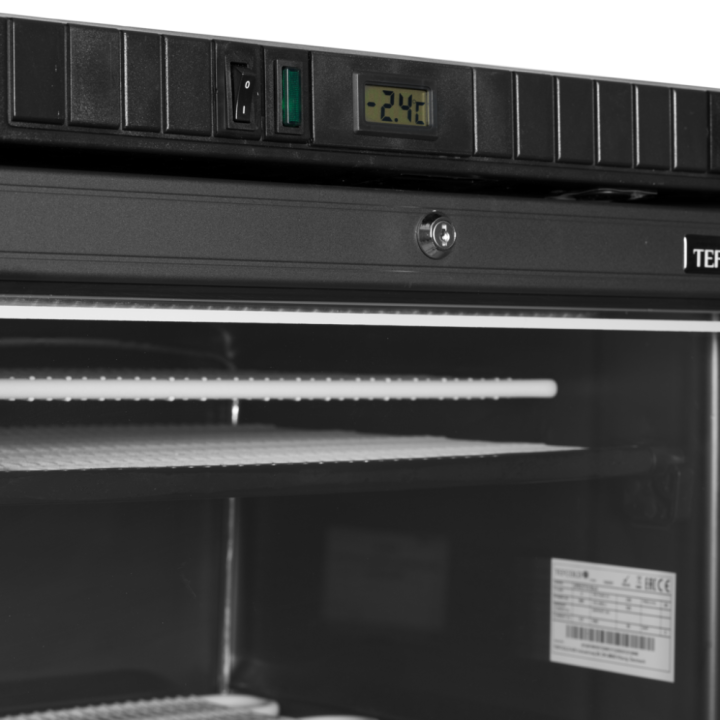Czarna zamrażarka ekspozycyjna UFSC371G Black