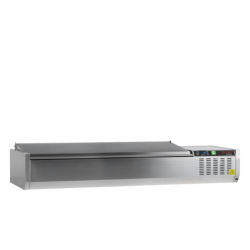 Witryna chłodnicza 7*GN1/3 GVC38-160 S/S