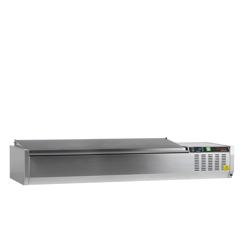Witryna chłodnicza 7*GN1/3 GVC38-160 S/S
