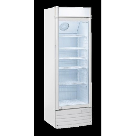 Chłodziarka na napoje Coolhead 1 drzwiowa z drzwiami szklanymi panel reklamowy 600x570x1835 Wariant podstawowy