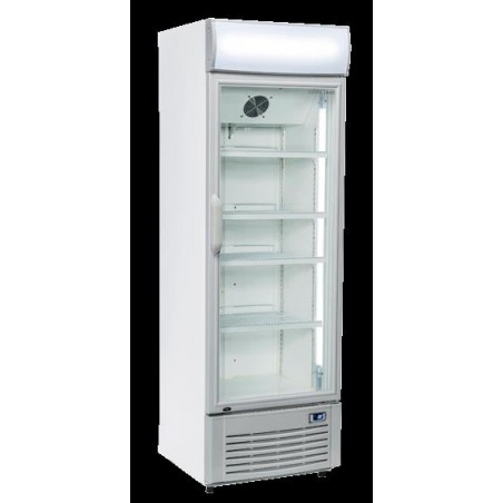 Chłodziarka na napoje Coolhead 1 drzwiowa z drzwiami szklanymi panel reklamowy 620x600x1890 Wariant podstawowy