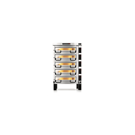 PM 725ED Piec do pizzy 5-komorowy sterowany elektronicznie Pizza Master Piec do pizzy 5-komorowy 5x6x⌀25 cm | Modular PM 700 Piz