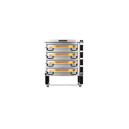 PM 734ED Piec do pizzy 4-komorowy sterowany elektronicznie 4x11x⌀25 cm | Modular PM 700 Pizza Master