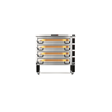 PM 744ED Piec do pizzy 4-komorowy sterowany elektronicznie 4x15x⌀25 cm | Modular PM 700 Pizza Master