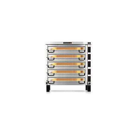 PM 745ED Piec do pizzy 5-komorowy sterowany elektronicznie 5x15x⌀25 cm | Modular PM 700 Pizza Master