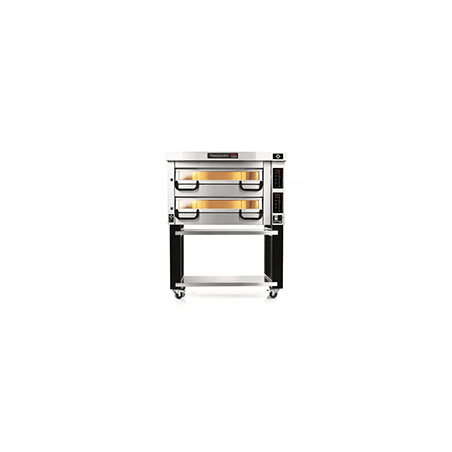 PM 822ED Piec do pizzy 2-komorowy sterowany elektronicznie 2x9x⌀25 cm | Modular PM 800 Pizza Master