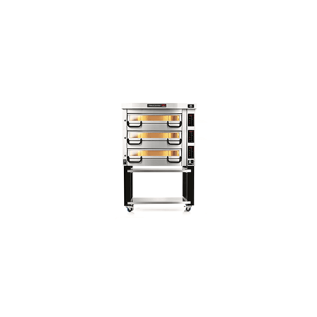 PM 823ED Piec do pizzy 3-komorowy sterowany elektronicznie 3x9x⌀25 cm | Modular PM 800 Pizza Master