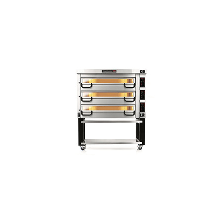 PM 833ED Piec do pizzy 3-komorowy sterowany elektronicznie 3x14x⌀25 cm | Modular PM 800 Pizza Master