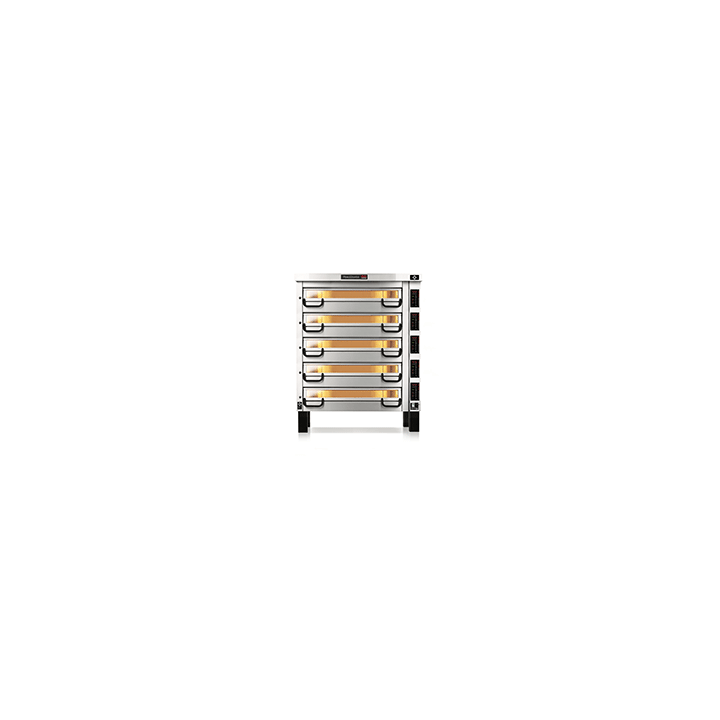 PM 835ED Piec do pizzy 5-komorowy sterowany elektronicznie 5x14x⌀25 cm | Modular PM 800 Pizza Master