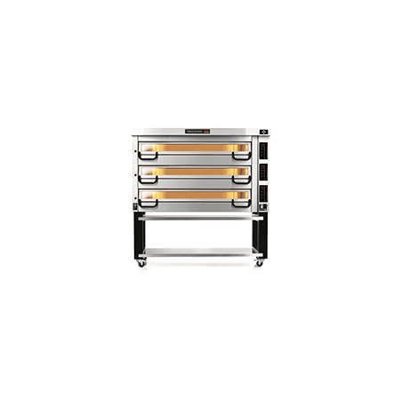 PM 843ED Piec do pizzy 3-komorowy sterowany elektronicznie 3x18x⌀25 cm | Modular PM 800 Pizza Master