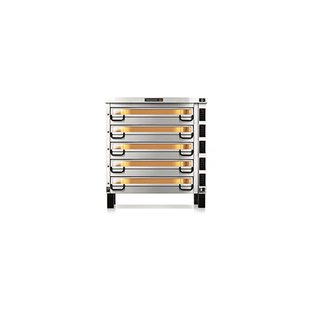 PM 845ED Piec do pizzy 5-komorowy sterowany elektronicznie 5x18x⌀25 cm | Modular PM 800 Pizza Master