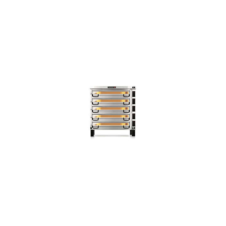 PM 845ED Piec do pizzy 5-komorowy sterowany elektronicznie 5x18x⌀25 cm | Modular PM 800 Pizza Master