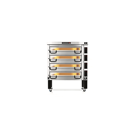 PM 924ED Piec do pizzy 4-komorowy sterowany elektronicznie 4x12x⌀25 cm | Modular PM 900 Pizza Master