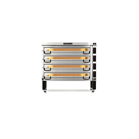 PM 944ED Piec do pizzy 4-komorowy sterowany elektronicznie 4x24x⌀25 cm | Modular PM 900 Pizza Master
