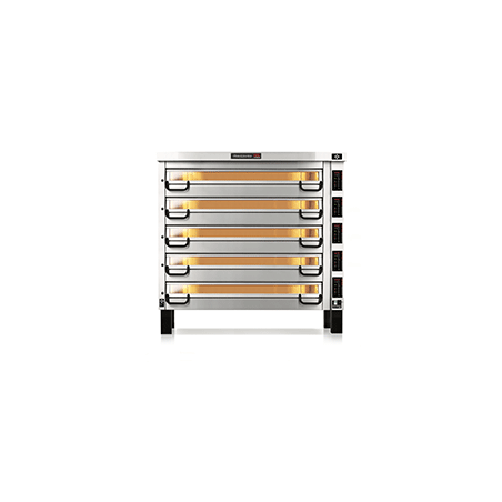 PM 945ED Piec do pizzy 5-komorowy sterowany elektronicznie 5x24x⌀25 cm | Modular PM 900 Pizza Master
