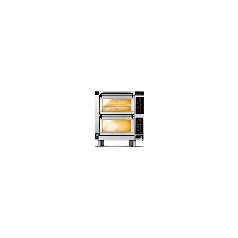 PM 402ED-1 Piec do pizzy 2-komorowy sterowany elektronicznie 3x⌀25 cm - 3 piętra | CounterTop 400 Pizza Master