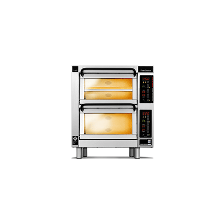 PM 402ED-1 Piec do pizzy 2-komorowy sterowany elektronicznie 3x⌀25 cm - 3 piętra | CounterTop 400 Pizza Master