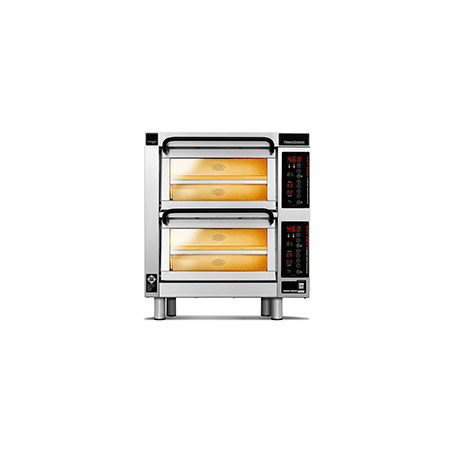 PM 402ED-2 Piec do pizzy 2-komorowy sterowany elektronicznie 4x⌀25 cm - 4 piętra | CounterTop 400 Pizza Master