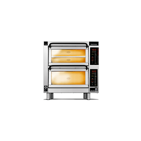 PM 452ED-1 Piec do pizzy 2-komorowy sterowany elektronicznie 6x⌀25 cm - 3 piętra | CounterTop 450 Pizza Master