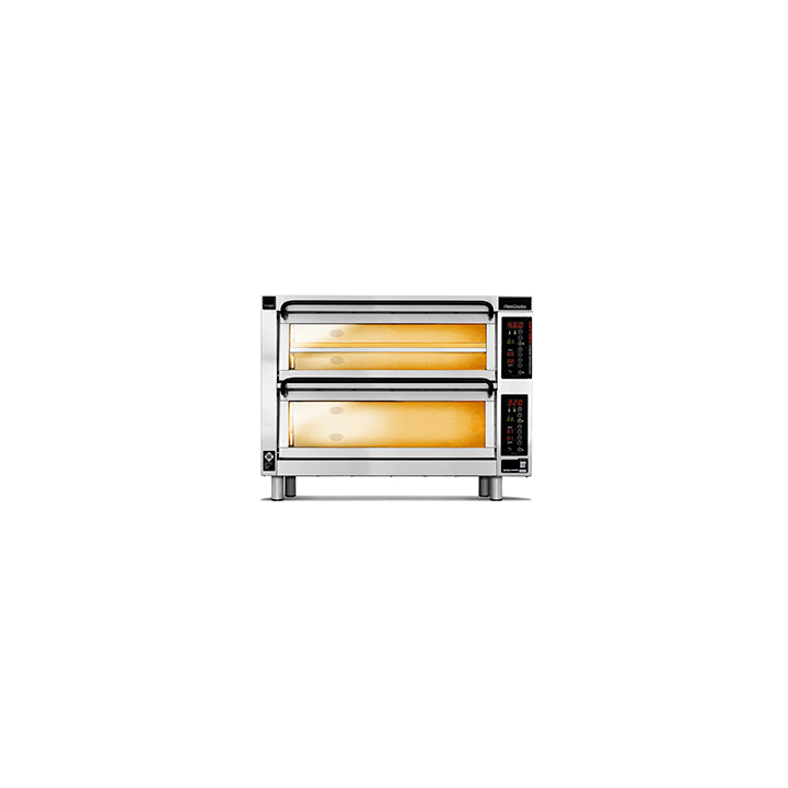 PM 402ED-DW Piec do pizzy 2-komorowy sterowany elektronicznie 8x⌀25 cm - 2 piętra | CounterTop 400 Pizza Master
