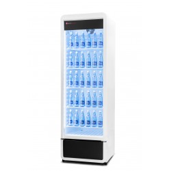 Szafa chłodnicza przeszklona biała RQ380 | 595x600x1870 mm | 377 l