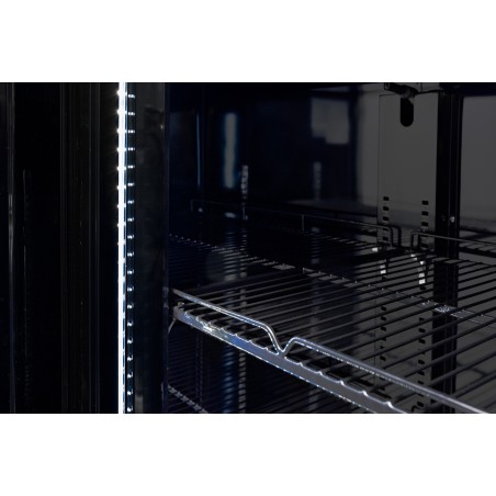 Szafa chłodnicza 2-drzwiowa przeszklona Resto Quality RQ770-BLACK | drzwi skrzydłowe | czarna | 1100x635x2000 mm | 770 l