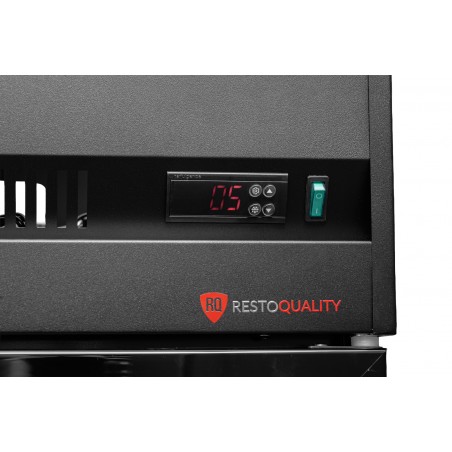 Szafa chłodnicza 2-drzwiowa przeszklona Resto Quality RQ770-BLACK | drzwi skrzydłowe | czarna | 1100x635x2000 mm | 770 l