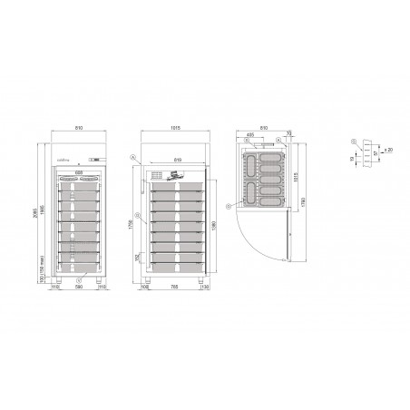 Szafa mroźnicza na lody Coldline ICE 900 -30°C