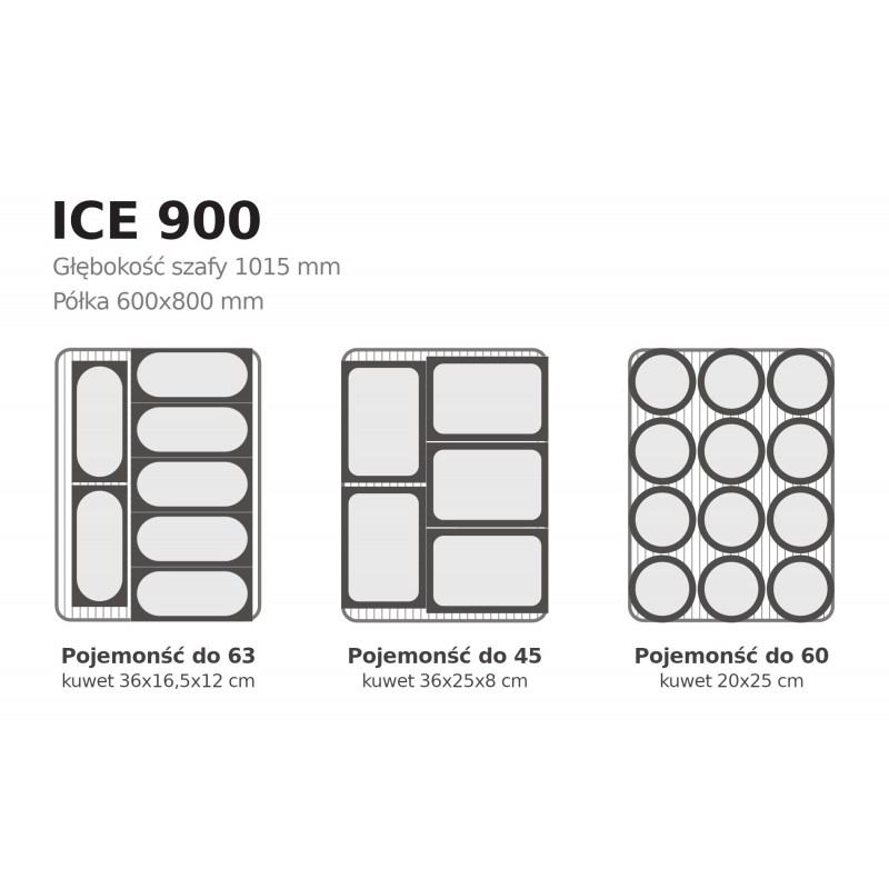 Szafa mroźnicza na lody Coldline ICE 900 -22°C