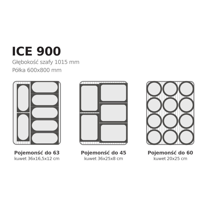 Szafa mroźnicza na lody Coldline ICE 900 -22°C
