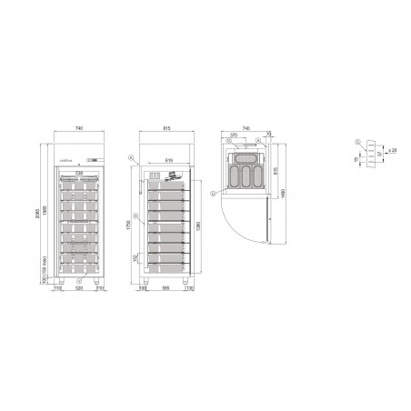 Szafa mroźnicza na lody Coldline ICE 700 -30°C