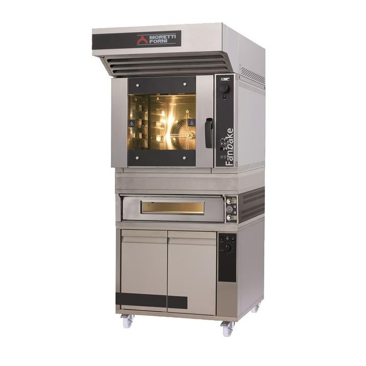 Zestaw piekarniczo-cukierniczy: F50E + Ideck PM60.60M + podstawa z komorą rozrostu H700mm