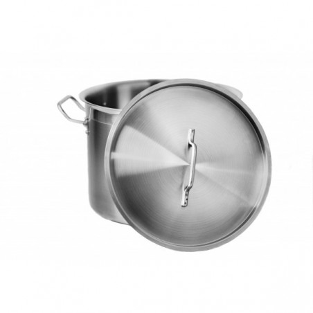 Garnek nierdzewny z pokrywką - poj. 21l (śr. 30 cm)