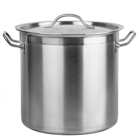 Garnek nierdzewny z pokrywką - poj. 71,5l (śr. 45 cm)