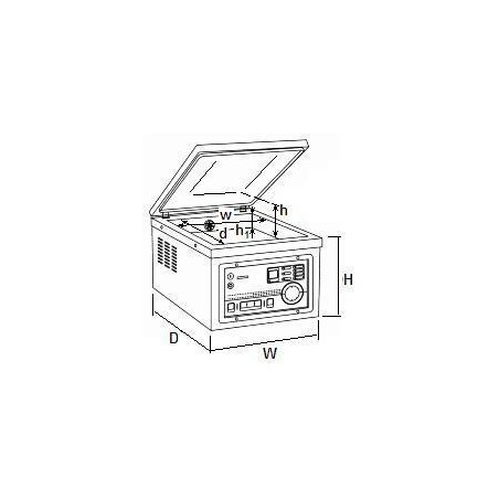 Pakowarka próżniowa CAS CVP-260/PD listwa 260mm, 3 lata gwarancji