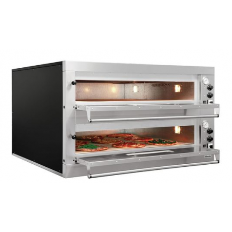 Piec do pizzy dwukomorowy, 18 x pizza 33 cm | BARTSCHER, ET 205