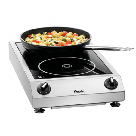 Płyta indukcyjna z dwoma polami grzewczymi, 3,5 kW, 340x590x110 mm | BARTSCHER, ITH 35ZS-210