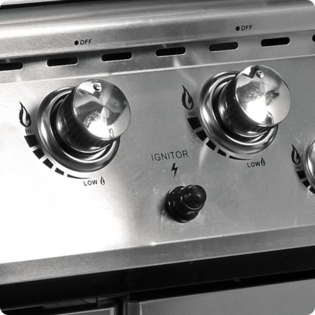 Grill gazowy ogrodowy 17,5kW 4+1 zamykana szafka stal nierdzewna Yato YG-20013