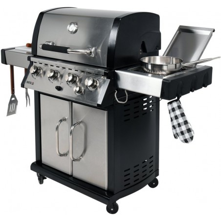 Grill gazowy ogrodowy 17,5kW 4+1 zamykana szafka stal nierdzewna Yato YG-20013