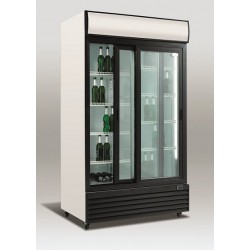 Szafa chłodnicza przeszklona RQ1100SL | 1000l | drzwi przesuwne (SD1001SL)