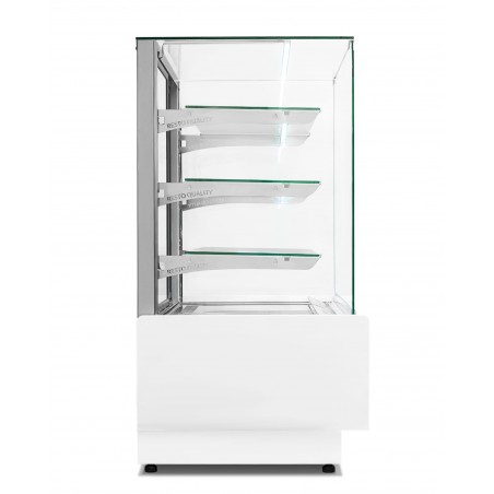 Witryna cukiernicza chłodnicza Dolce Visione Premium 1300 | wnętrze ze stali nierdzewnej | 1300x690x1300 mm