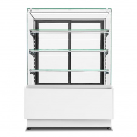 Witryna cukiernicza chłodnicza Dolce Visione Premium 900 | wnętrze ze stali nierdzewnej | 900x690x1300 mm