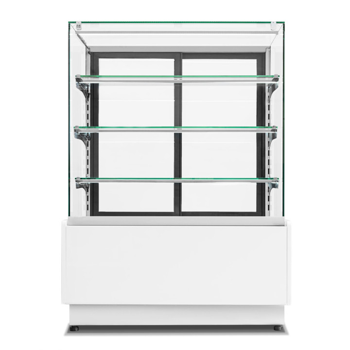 Witryna cukiernicza chłodnicza Dolce Visione Premium 900 | wnętrze ze stali nierdzewnej | 900x690x1300 mm