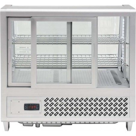 Witryna chłodnicza YATO nastawna o pojemności 100L srebrna 68x45x67cm Yato YG-05022