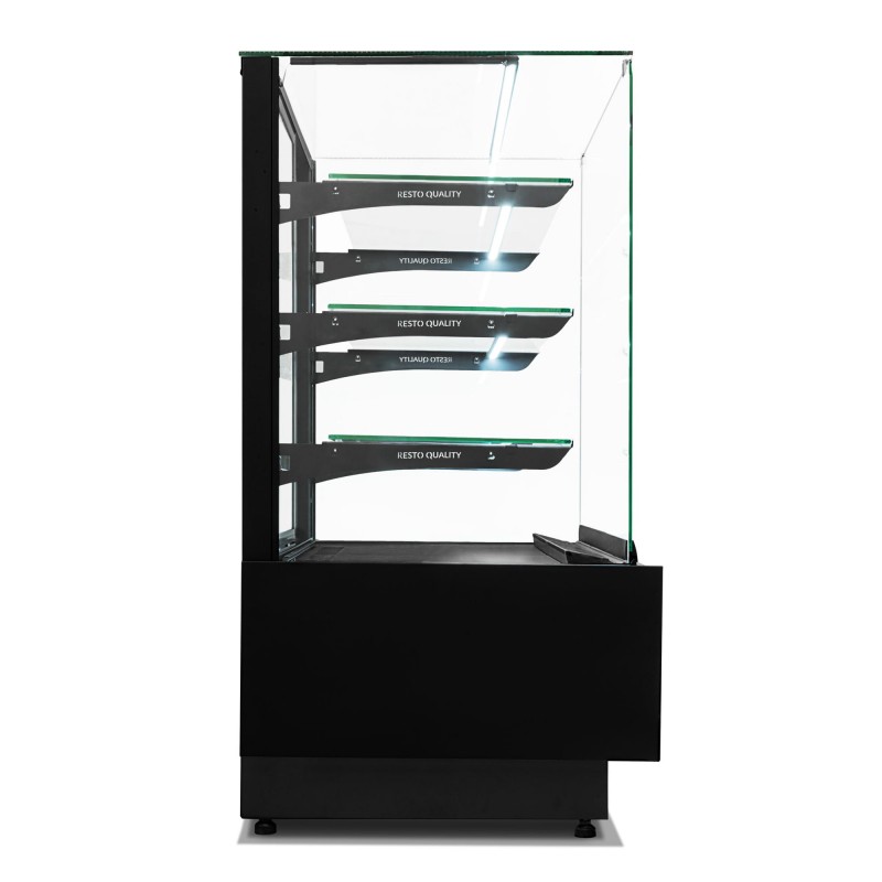 Witryna cukiernicza chłodnicza Dolce Visione Premium 1300 | podświetlany cokół | 1300x690x1300 mm