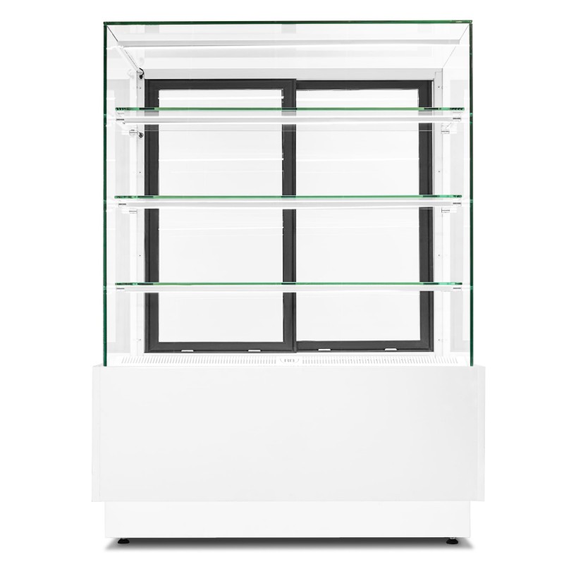 Witryna cukiernicza chłodnicza Dolce Visione Basic 900 BIANCO | 900x690x1300 mm | białe wnętrze
