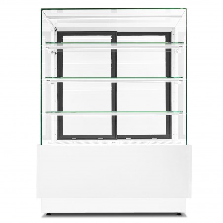 Witryna cukiernicza chłodnicza Dolce Visione Basic 900 BIANCO | 900x690x1300 mm | białe wnętrze