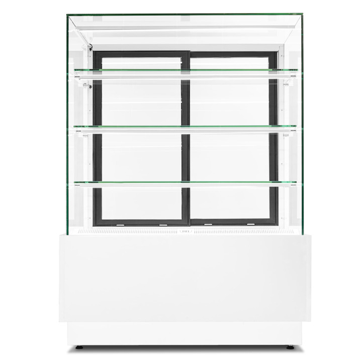 Witryna cukiernicza chłodnicza Dolce Visione Basic 900 BIANCO | 900x690x1300 mm | białe wnętrze