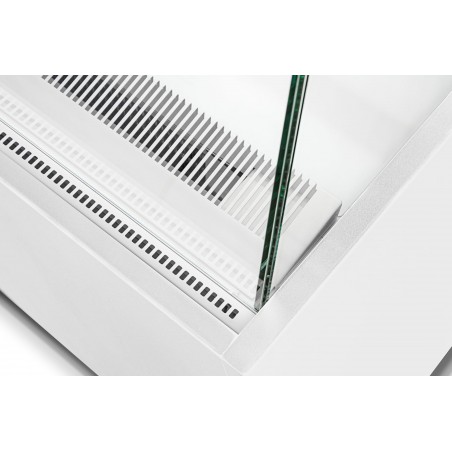 Witryna cukiernicza chłodnicza Dolce Visione Basic 900 BIANCO | 900x690x1300 mm | białe wnętrze