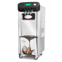 Maszyna do lodów włoskich | automat do lodów soft | 2 smaki + mix | nocne chłodzenie | wolnostojąca | 2x5,8l | RQX208CR